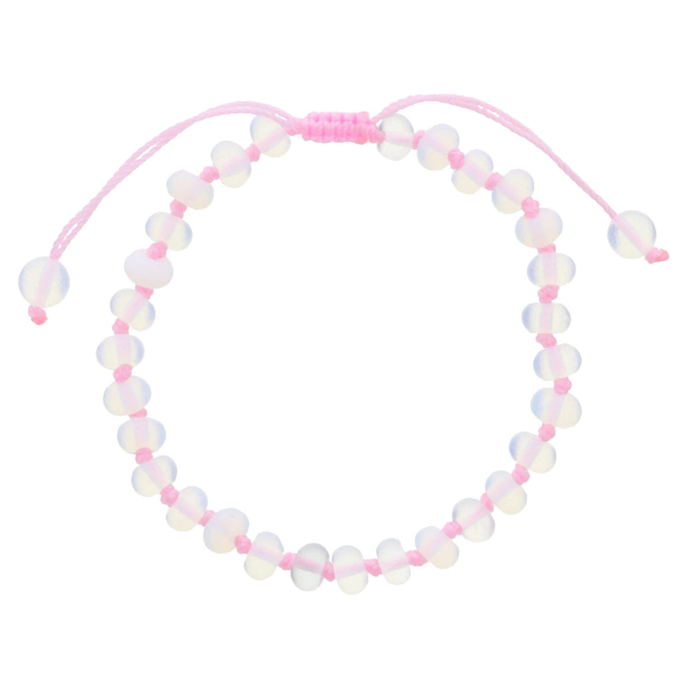 Summer of Fun Knotted Thread & Opalite Beaded Bracelet (multiple colors)