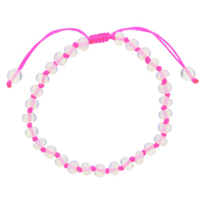 Summer of Fun Knotted Thread & Opalite Beaded Bracelet (multiple colors)