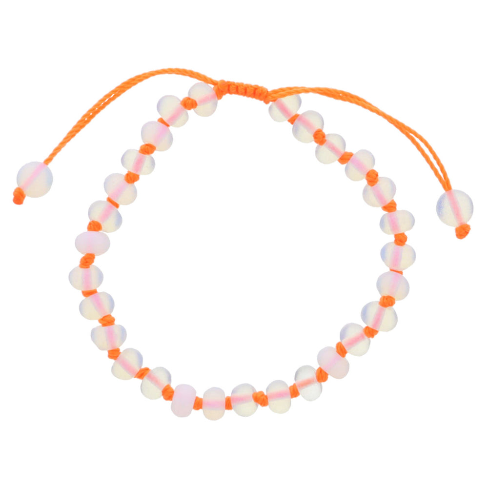 Summer of Fun Knotted Thread & Opalite Beaded Bracelet (multiple colors)