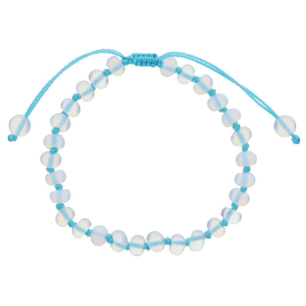 Summer of Fun Knotted Thread & Opalite Beaded Bracelet (multiple colors)