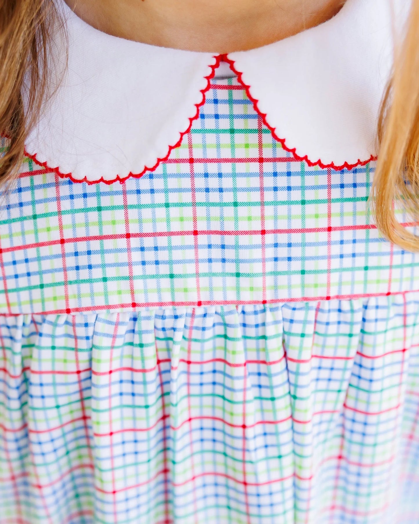 Jellybean - Primary Plaid Jumper Set