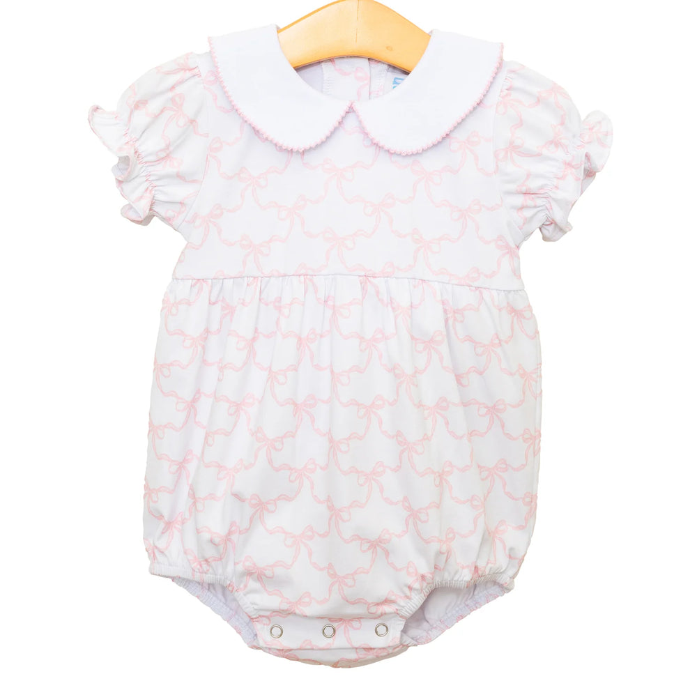 Jellybean - Pink Trellis Bow Charlotte Bubble