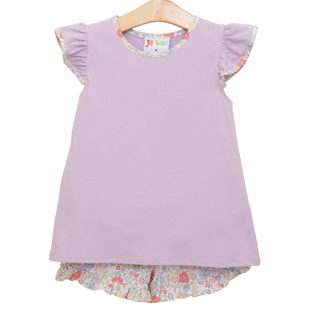 Jellybean - Summer Floral Ruffle Short Set