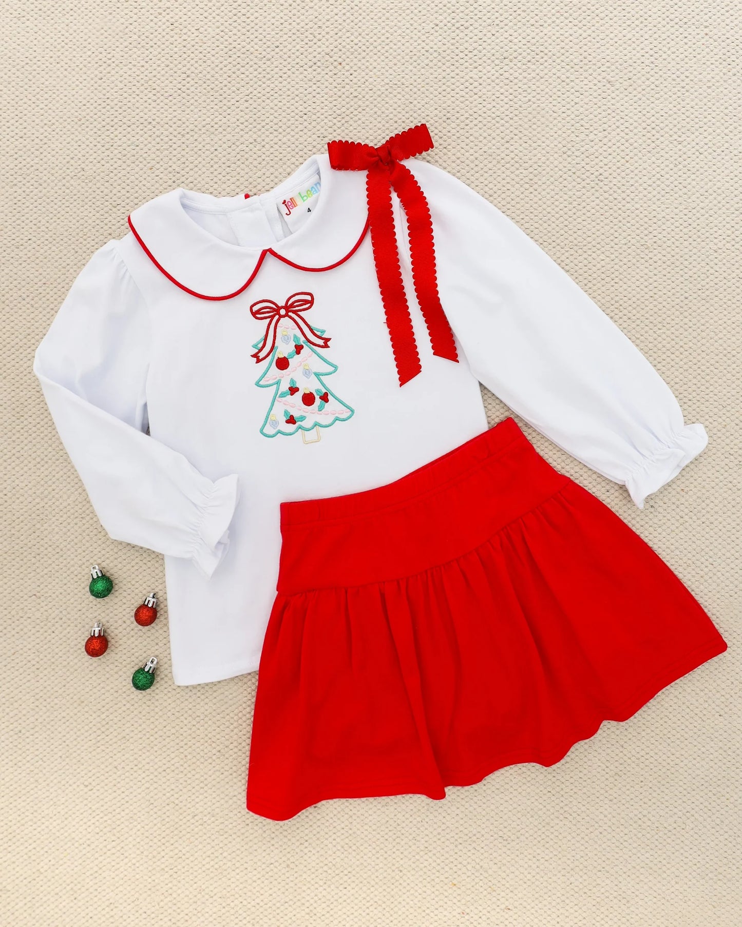O Christmas Tree Skort Set