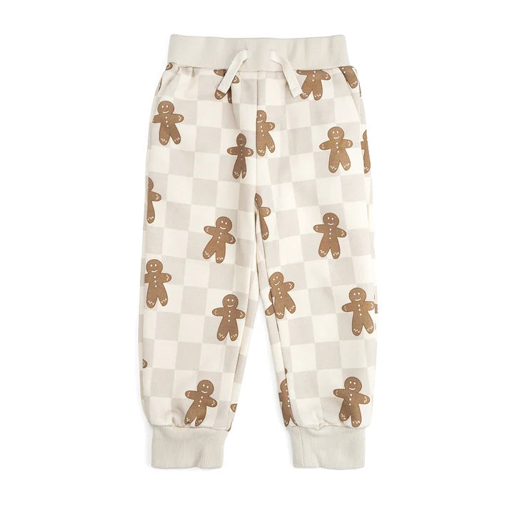 Gingerbread Christmas Checkered Jogger
