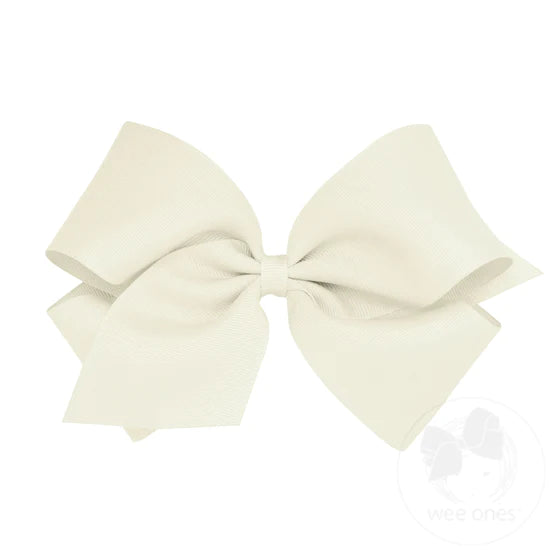 wee ones -  Classic Grosgrain Girls Hair Bow (Plain Wrap)