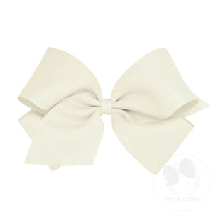 wee ones -  Classic Grosgrain Girls Hair Bow (Plain Wrap)