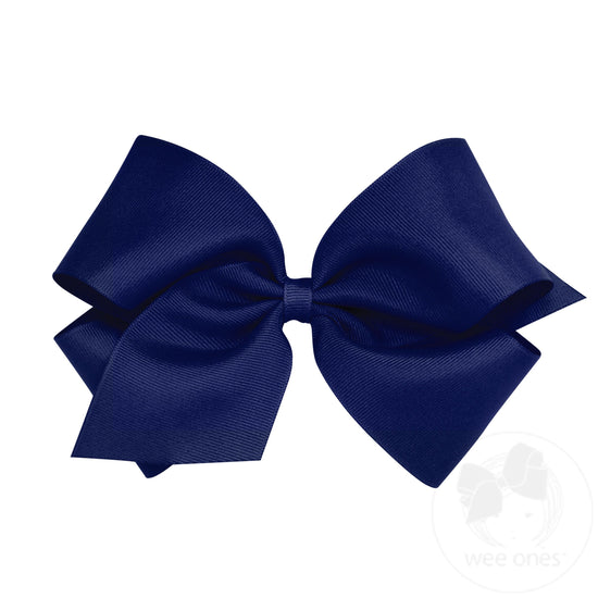 wee ones - King Classic Grosgrain Hair Bow (Plain Wrap)