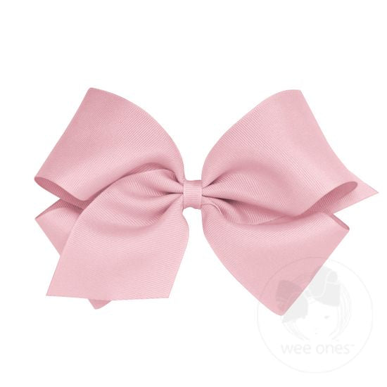 wee ones -  Classic Grosgrain Girls Hair Bow (Plain Wrap)