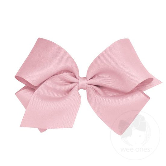 wee ones -  Classic Grosgrain Girls Hair Bow (Plain Wrap)