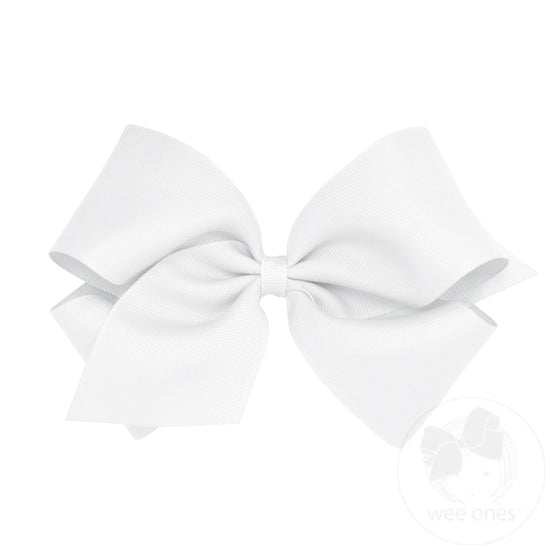 wee ones - King Classic Grosgrain Hair Bow (Plain Wrap)