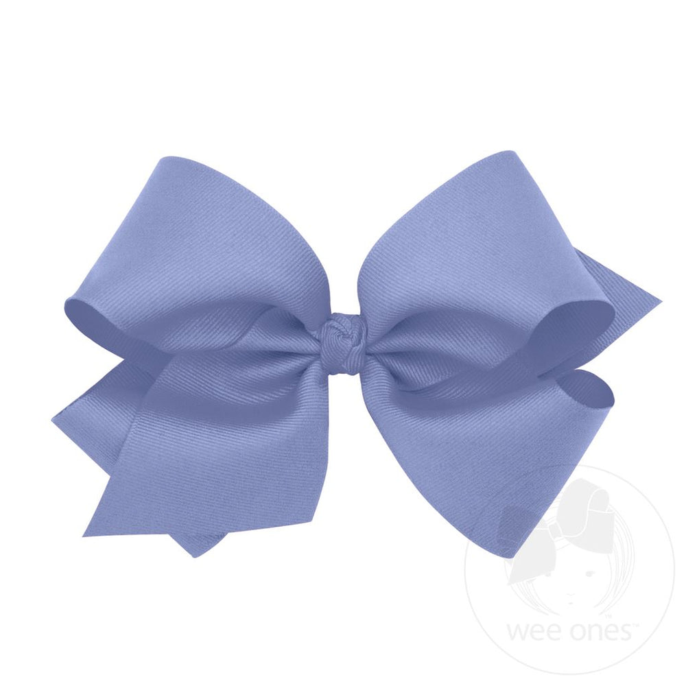 
            
                Load image into Gallery viewer, wee ones - King Classic Grossgrain Hair Bow (Knot Wrap)
            
        