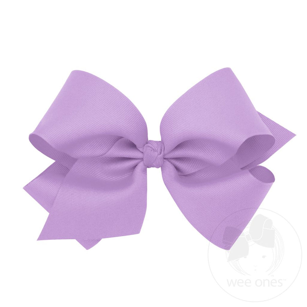 
            
                Load image into Gallery viewer, wee ones - King Classic Grossgrain Hair Bow (Knot Wrap)
            
        
