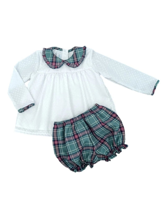 James & Lottie - Sally Bloomer Set Christmas Plaid