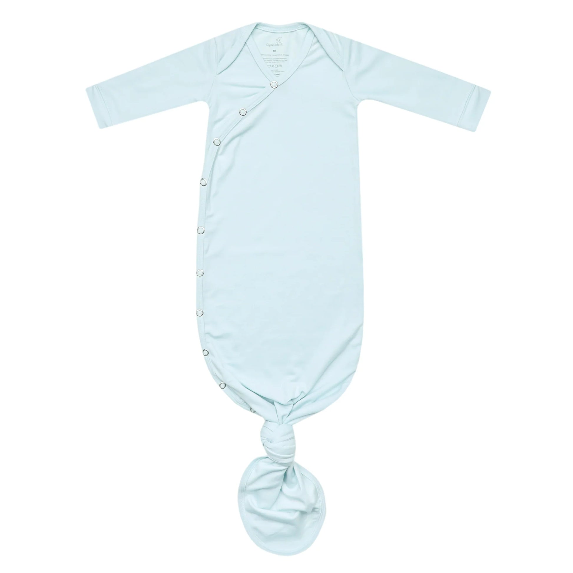 Copper Pearl Air Newborn Knotted Gown featuring a soft, breathable fabric with a knotted design suitable for newborn babies.