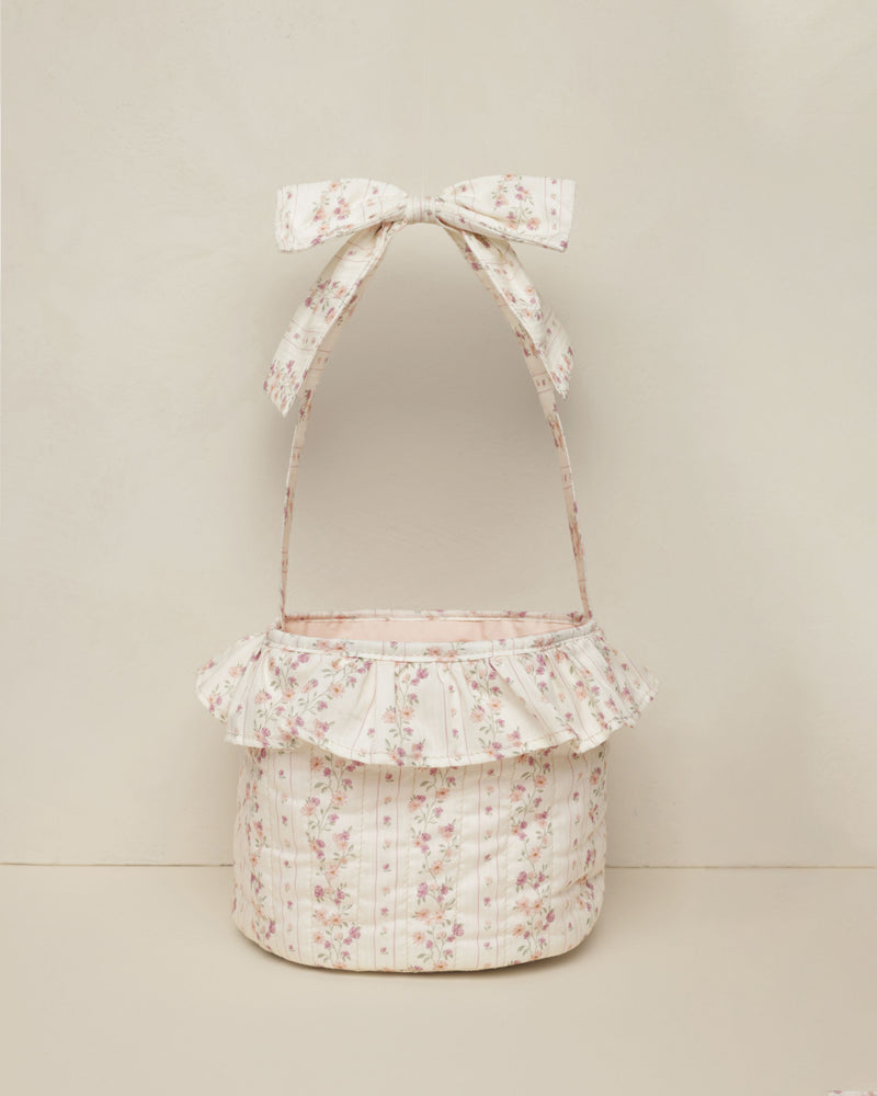 Noralee - Floral Stripe Easter Basket