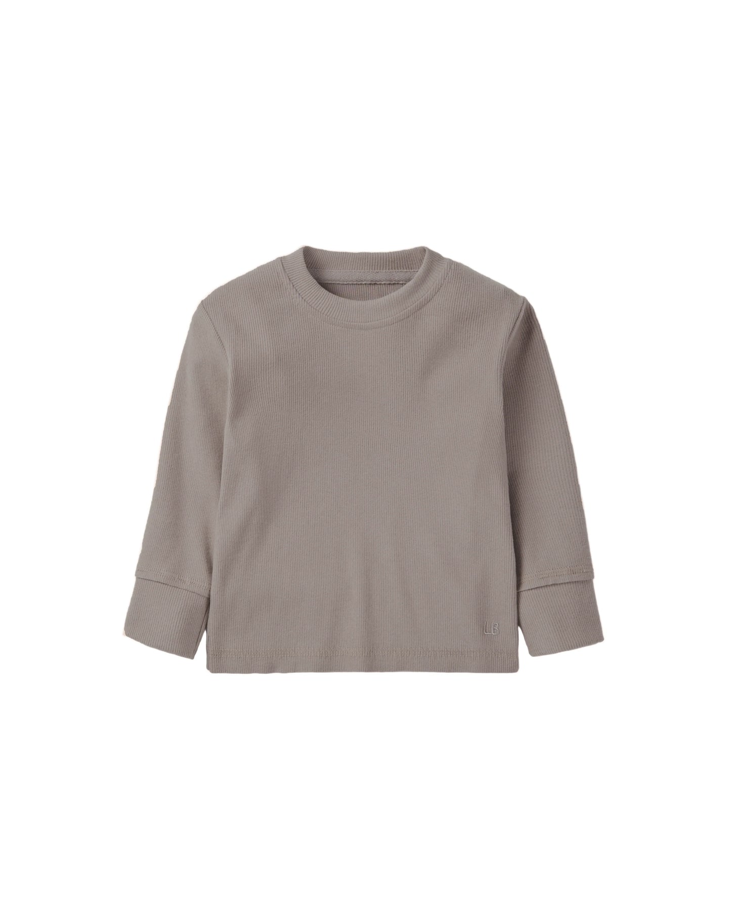 Mushroom Long Sleeve Ribbed Tee