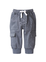 Little Bipsy - Stitch Pocket Cargo Jogger - Smoke