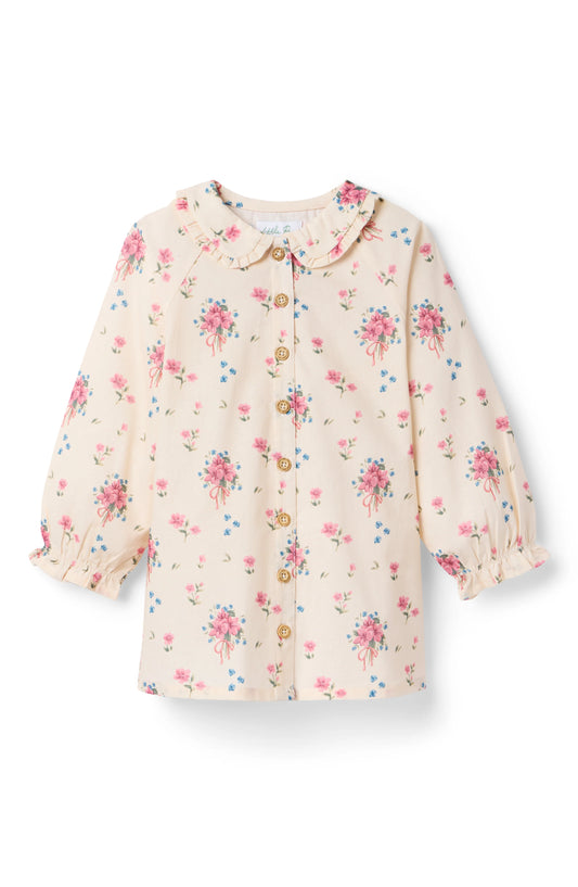 Floral Bouquet Goldie Long Sleeve Dress