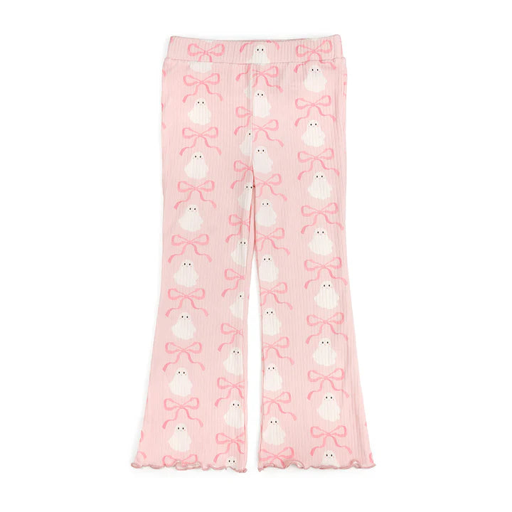Sweet Wink - Coquette Ghost Halloween Flare Legging