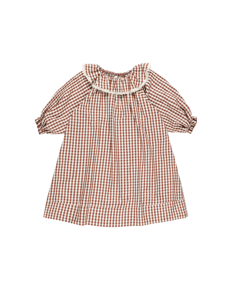 Rylee & Cru - Brick Gingham Girl's Nightgown