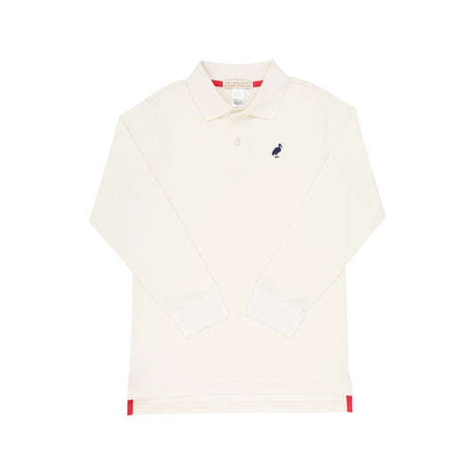 The Beaufort Bonnet Company - Palmetto Pearl Prim and Proper Polo LS-Pima