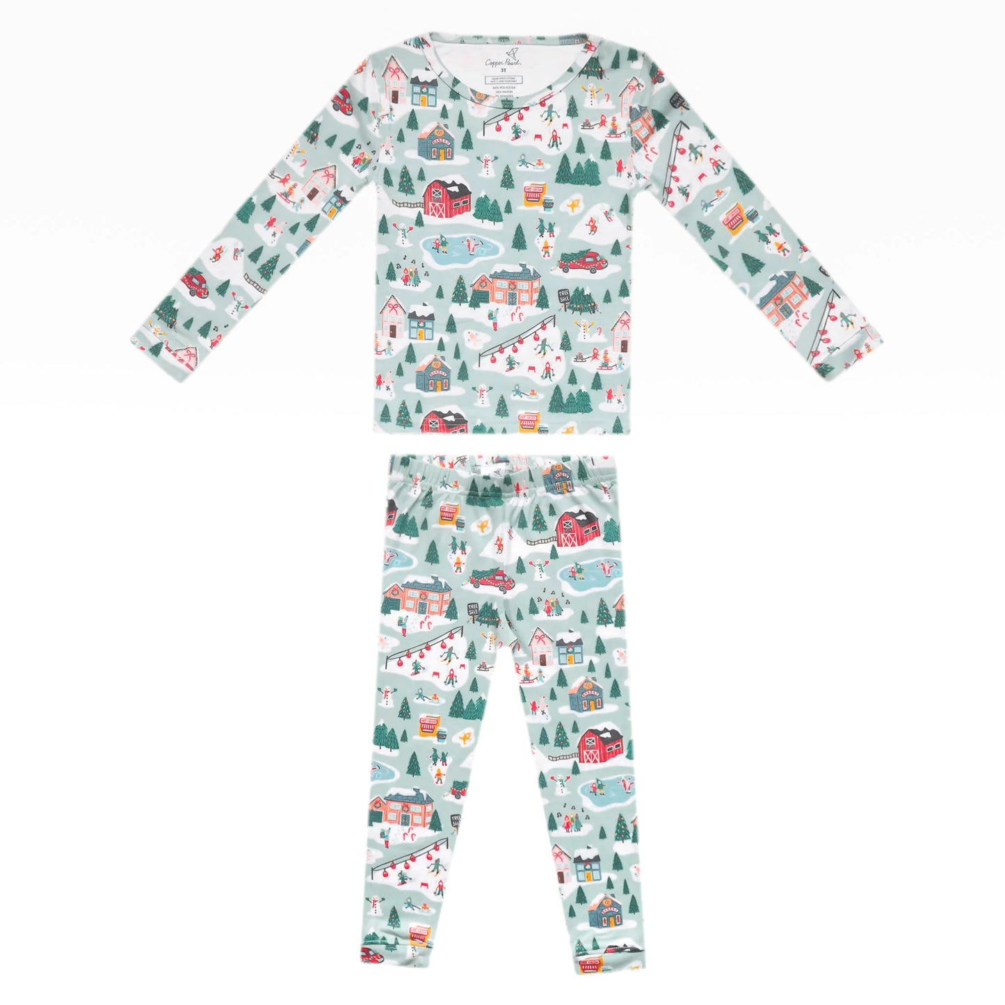 Snowy Slopes 2 Piece Long Sleeve Pajama Set