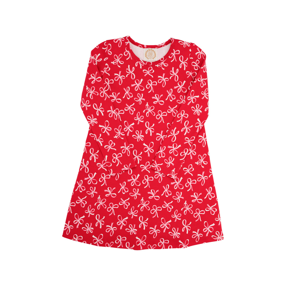 The Beaufort Bonnet Company - Long Sleeve Polly Play Dress Bustling Bows