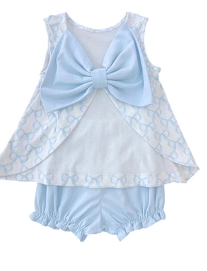 James and & Lottie - Put a Bow On It Knit Lottie Bloomer Set