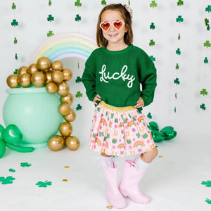Sweet Wink - Lucky Doodle St. Patrick's Day Tutu