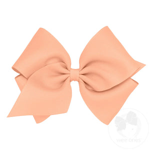 wee ones -  Classic Grosgrain Girls Hair Bow (Plain Wrap)