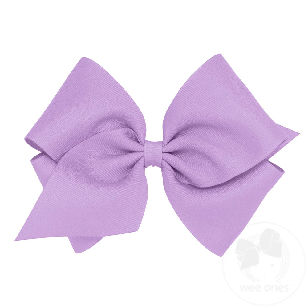 
            
                Load image into Gallery viewer, wee ones -  Classic Grosgrain Girls Hair Bow (Plain Wrap)
            
        