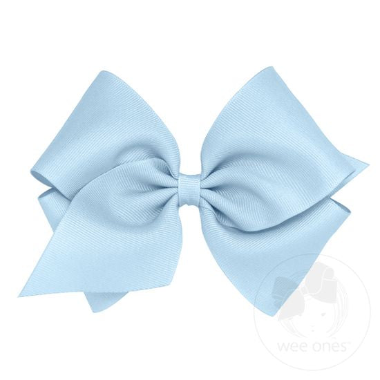 wee ones - Mini King Classic Grosgrain Hair Bow (Plain Wrap)