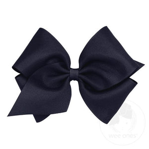 wee ones - Mini King Classic Grosgrain Hair Bow (Plain Wrap)