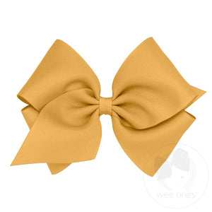 wee ones -  Classic Grosgrain Girls Hair Bow (Plain Wrap)