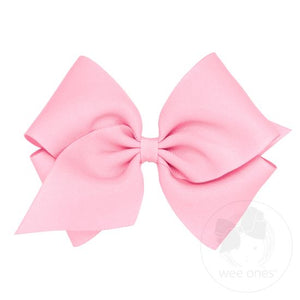 wee ones - Mini King Classic Grosgrain Hair Bow (Plain Wrap)