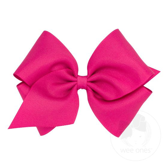 wee ones - Mini King Classic Grosgrain Hair Bow (Plain Wrap)