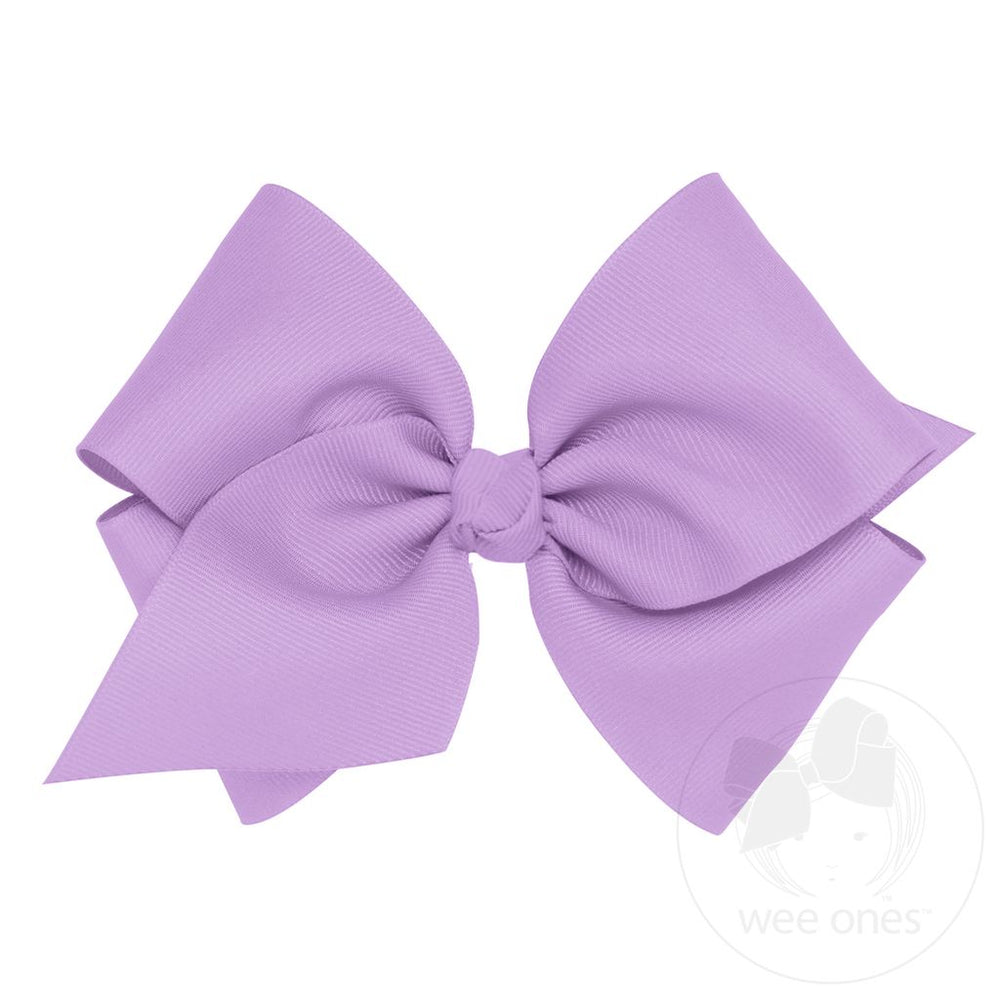 
            
                Load image into Gallery viewer, wee ones - Mini King Classic Grosgrain Hair Bow (Knot Wrap)
            
        