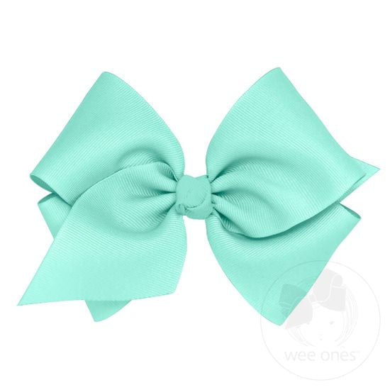 wee ones - Mini King Classic Grosgrain Hair Bow (Knot Wrap)