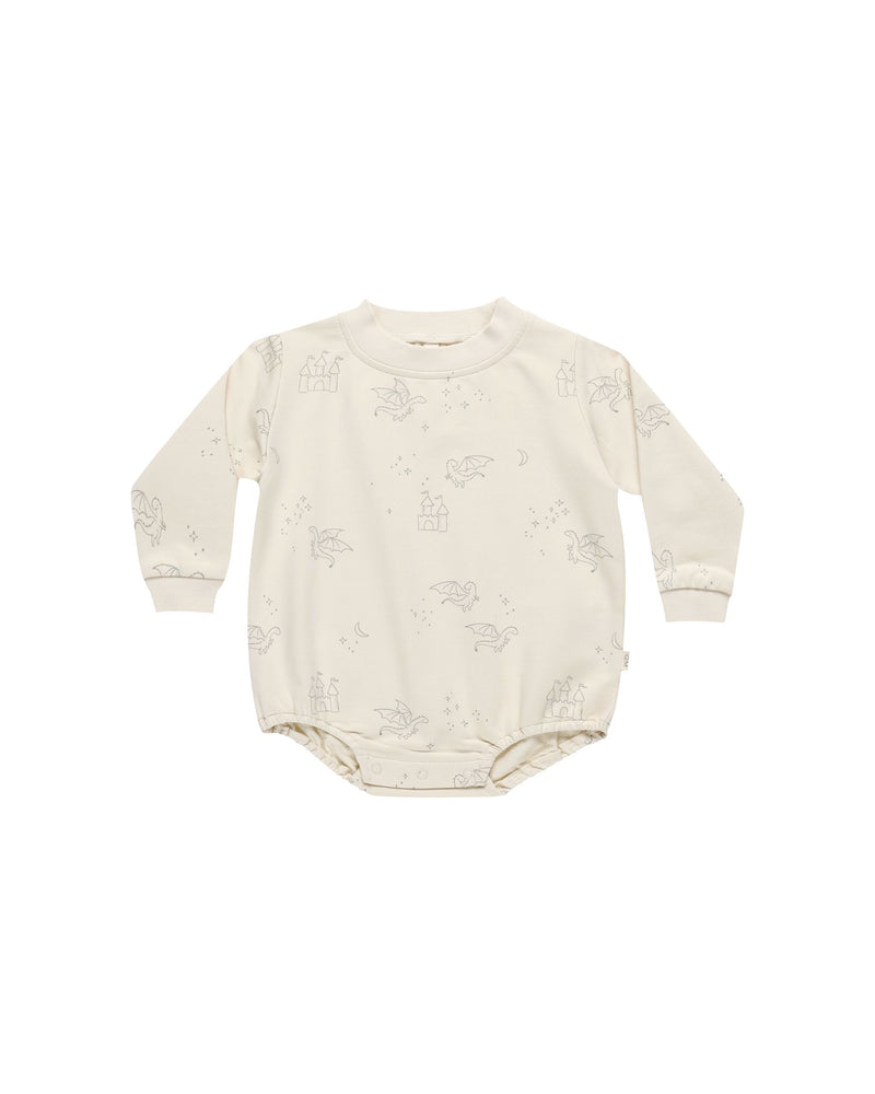 Quincy Mae - Dragons Crewneck Bubble Romper