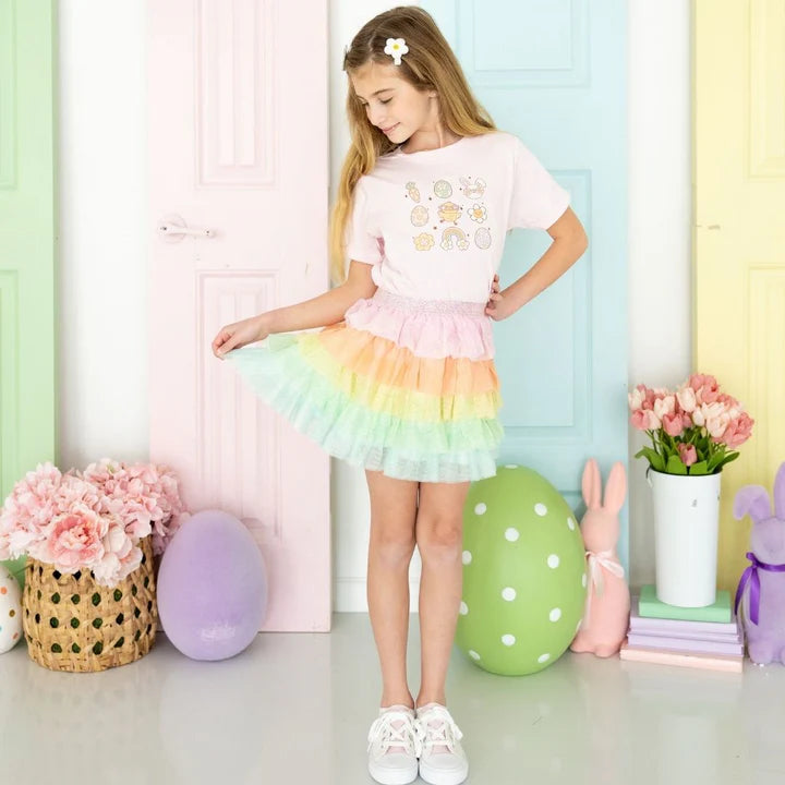 
            
                Load image into Gallery viewer, Sweet Wink - Groovy Chick Easter Short Sleeve T-Shirt - Ballet
            
        