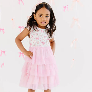 Sweet Wink - Ditsy Floral Short Sleeve Tutu Dress