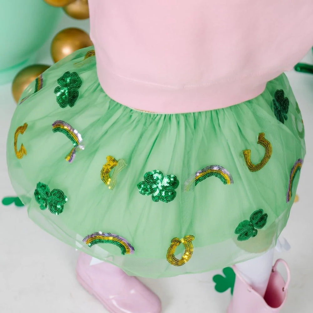 
            
                Load image into Gallery viewer, Sweet Wink - Lucky Sequin St. Patrick&amp;#39;s Day Tutu
            
        