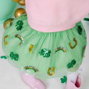 Sweet Wink - Lucky Sequin St. Patrick's Day Tutu