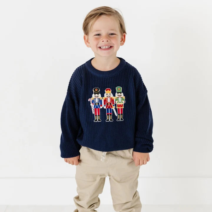 Nutcracker Patch Christmas Sweater