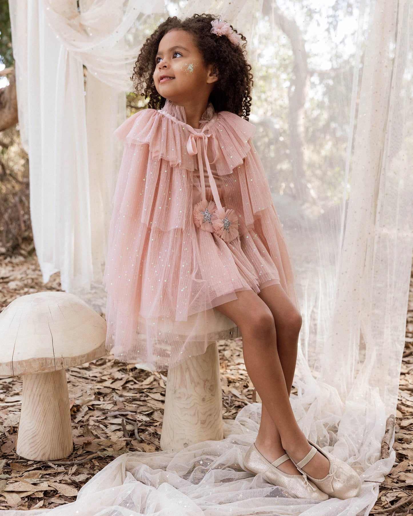 Tulle Cape | Rose