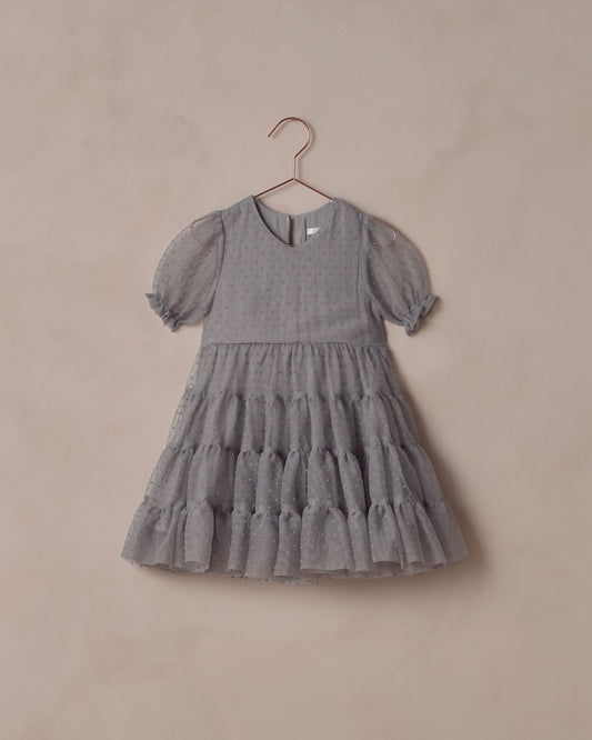 French Blue Dottie Dress