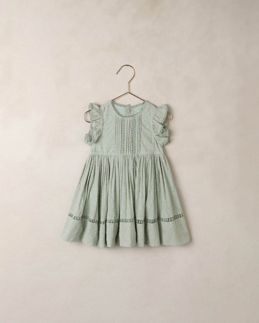 Eucalyptus Isla dress by Noralee, featuring a flowing design with eucalyptus print fabric and adjustable straps.