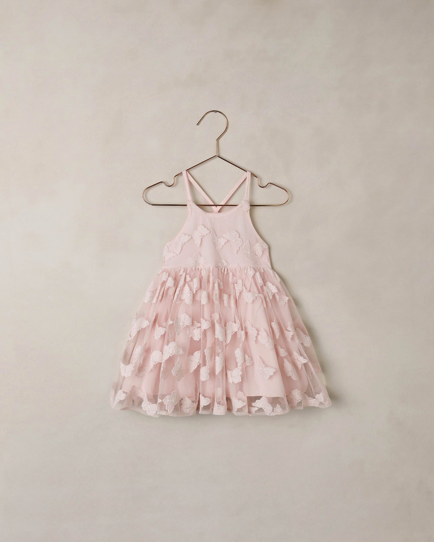 Noralee Cotton Candy Pippa Dress in soft pink with ruffled details, perfect for a charming, casual look.