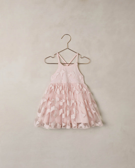 Noralee Cotton Candy Pippa Dress in soft pastel, featuring a flowy fabric, ruffled details, and a charming, playful style.